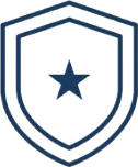 Shield with star icon