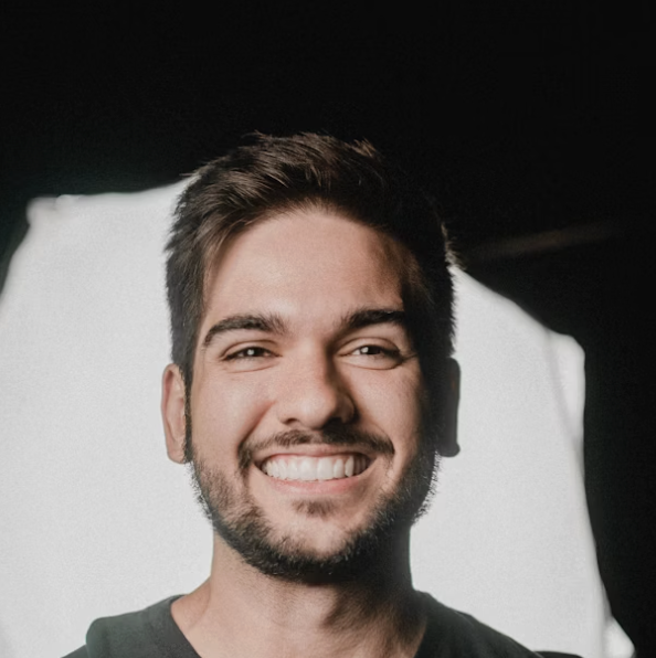 Smiling bearded man portrait
