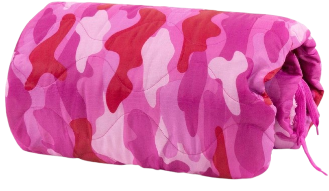 Pink Camo Military Camping Blanket